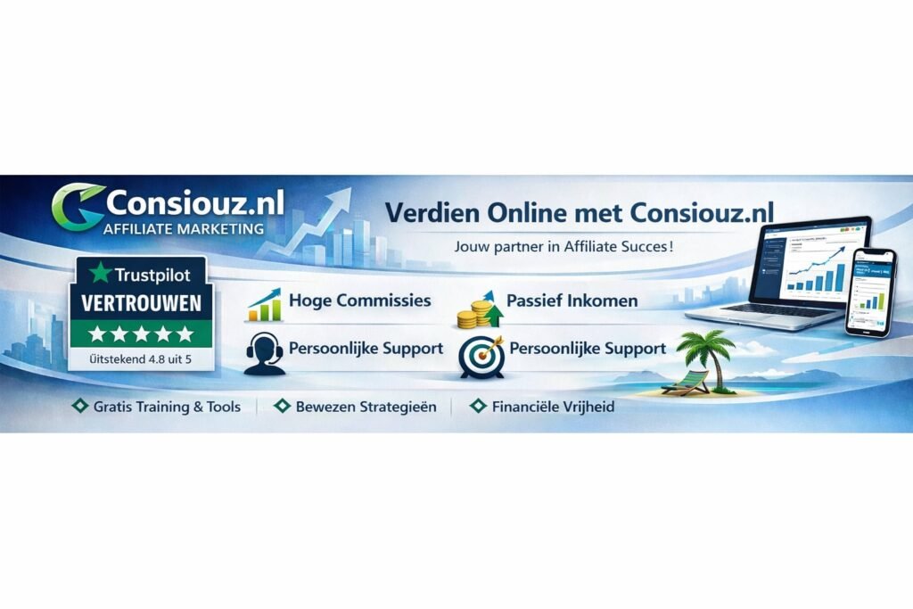 Online geld verdienen met Consioz affiliate marketing
