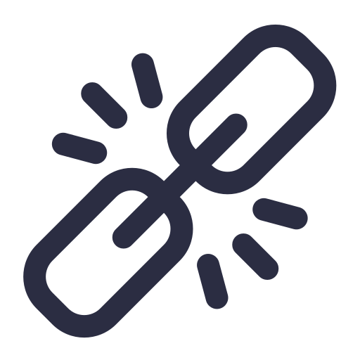 Pictogram van een kettinglink symbool